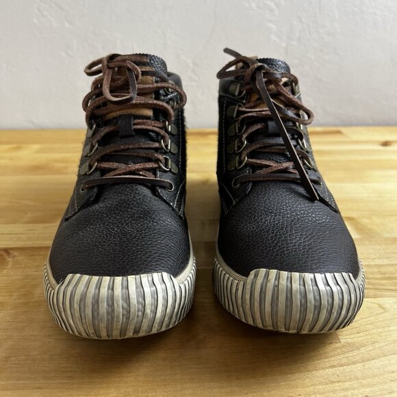 Timberland Smartwool 74197 Anti-Fatigue Boots‎ Sneaker Brown Leather Mens SZ 7.5 - Picture 4 of 10